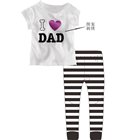 ชุดเสื้อกางเกง-I-Love-Dad-สีขาว-