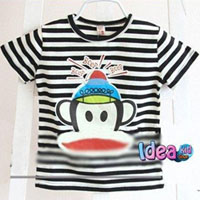 เสื้อลายทาง-Paul-Frank-Beep-Beep-สีดำ