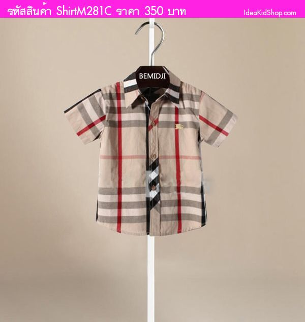 เสื้อเชิ้ต Burberry Basic สีน้ำตาล