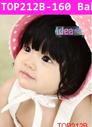 หมวกหนูน้อยหมวกแดง Deep Bonnets ลายจุด สีชมพู