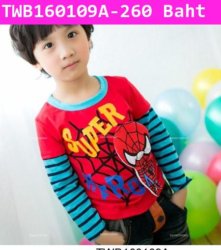 เสื้อแขนต่อ Spider Hero 3D สีแดง(ไต้หวัน)