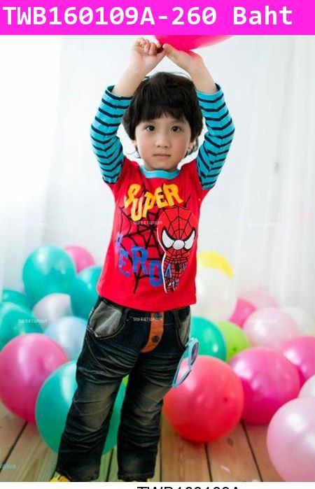 เสื้อแขนต่อ Spider Hero 3D สีแดง(ไต้หวัน)