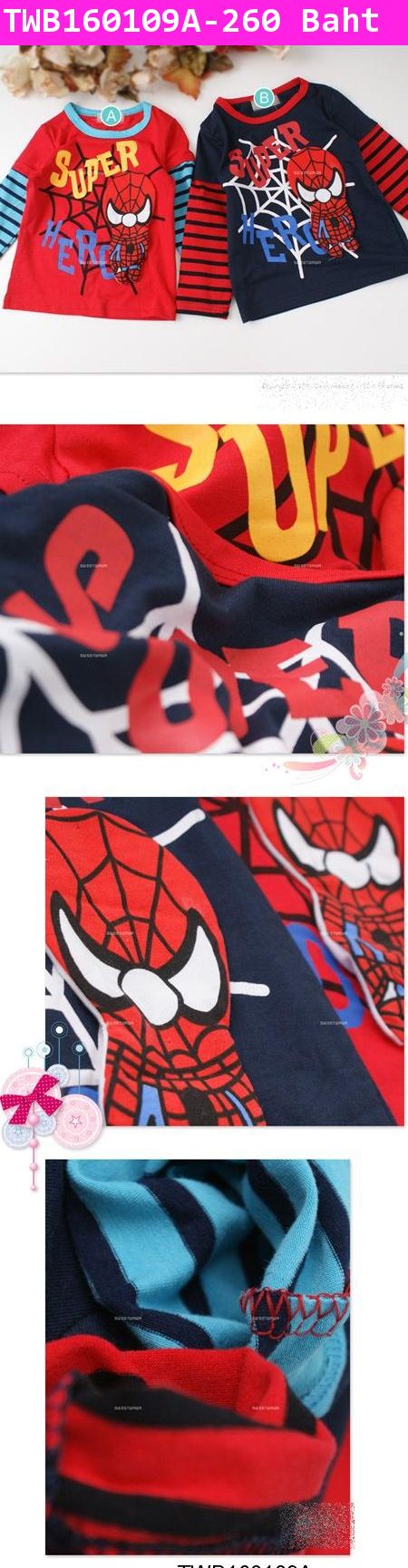 เสื้อแขนต่อ Spider Hero 3D สีแดง(ไต้หวัน)