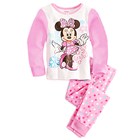 ชุดเสื้อกางเกง-Minnie-หิมะ-สีชมพูขาว