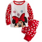 ชุดเสื้อกางเกง-Minnie-Winter-สีแดงขาว