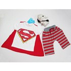 ชุดเสื้อกางเกงแฟนคลับ-SUPER-MAN-สีแดง