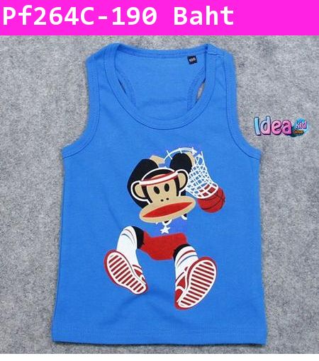 เสื้อกล้ามนักบาส Paul Frank สีน้ำเงิน