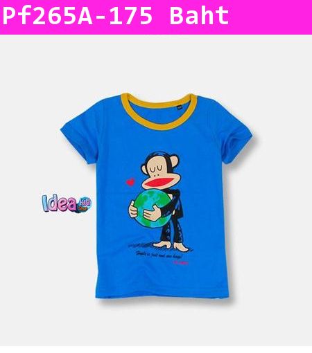 เสื้อยืด Paul Frank รักษ์โลก สีน้ำเงิน