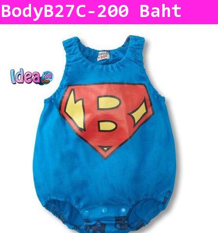 บอดี้สูทแฟนซี Super Baby สีน้ำเงิน