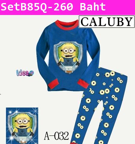 ชุดเสื้อกางเกง Minion Protect Boy สีน้ำเงิน