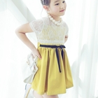 ชุดเดรส-Korea-Princess-สีเขียวตอง