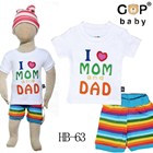 ชุดเสื้อกางเกงสายรุ้ง-I-LOVE-MOM-and-DAD