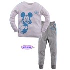 ชุดเสื้อกางเกง-Mickey-Sport-สีฟ้า