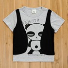 เสื้อยืด-It's-hot-Panda-สีเทา