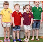 เสื้อโปโลแขนสั้น-WALTON-KIDS-สีเขียว