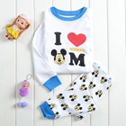 ชุดเสื้อกางเกง-I-LOVE-MICKEY-สีฟ้า