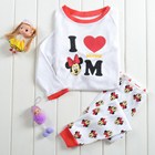 ชุดเสื้อกางเกง-I-LOVE-MINNIE-สีแดง