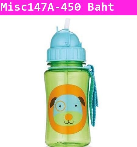 ขวดน้ำ Animal Zoo Zoo Straw Bottle ลายหมาน้อย(USA)