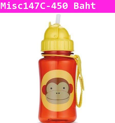 ขวดน้ำ Animal Zoo Zoo Straw Bottle ลายลิงน้อย(USA)