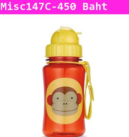 ขวดน้ำ Animal Zoo Zoo Straw Bottle ลายลิงน้อย(USA)