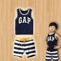 ชุดเสื้อกางเกง-GAP-The-Beach-สีดำ