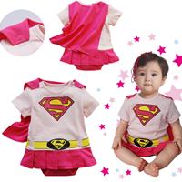 บอดี้สูทเบบี้-supergirl-สีชมพู