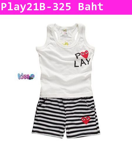 ชุดเสื้อกางเกง Play Comme สีดำ