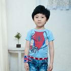 เสื้อยืด-แปลงร่างเป็น-Spiderman-สีฟ้า