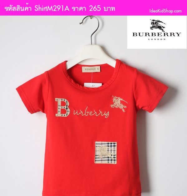 เสื้อยืด Burberry London สีแดง