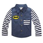 เสื้อเชิ้ตยีนส์เข้ม-Batman-สุดเท่ห์-แขนสีกรม