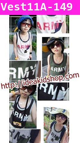 เสื้อกล้าม Army สีเทา