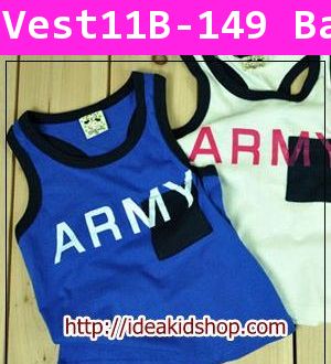 เสื้อกล้าม Army สีน้ำเงิน