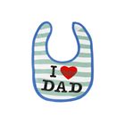 ผ้ากันเปื้อนแฟชั่น-I-Love-Dad-ลายทาง-สีฟ้า