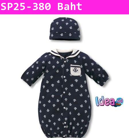 ถุงนอนพร้อมหมวก Little Navy สีกรม