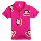 เสื้อโปโล-Paul-Frank-Face-สีชมพู