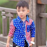 เสื้อเชิ้ตแขนยาว-Handsome-USA-Flag