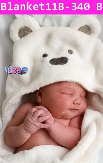 ผ้าห่อตัวเด็ก Beary Baby สีฟ้า