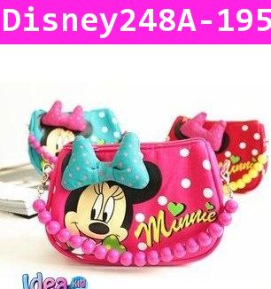 กระเป๋าสะพายข้าง Minnie Cuty สีชมพู