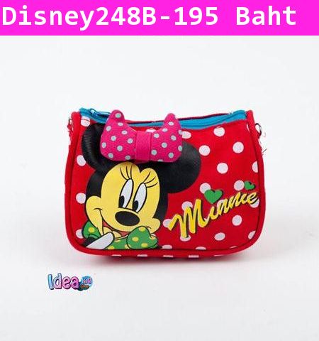 กระเป๋าสะพายข้าง Minnie Cuty สีแดง