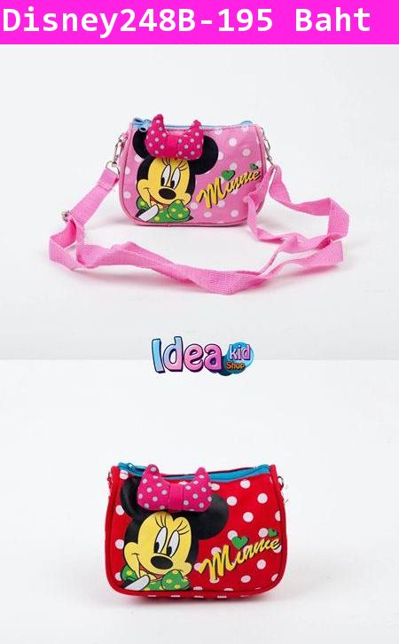 กระเป๋าสะพายข้าง Minnie Cuty สีแดง