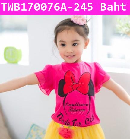 เสื้อ Minnie Club สีบานเย็น (ไต้หวัน)