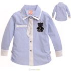 เสื้อเชิ้ตแขนยาว-Be-Bear-ลายทางสีฟ้า