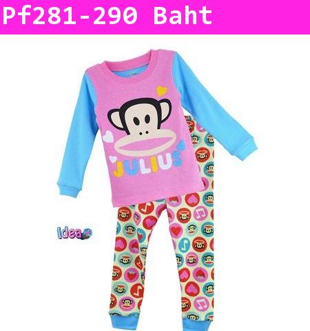 ชุดเสื้อกางเกง Paul Frank Julius สีชมพู