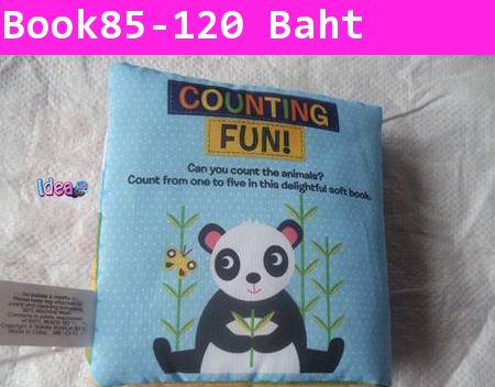 หนังสือผ้า Counting Fun By Natalie Marshall หลากสี