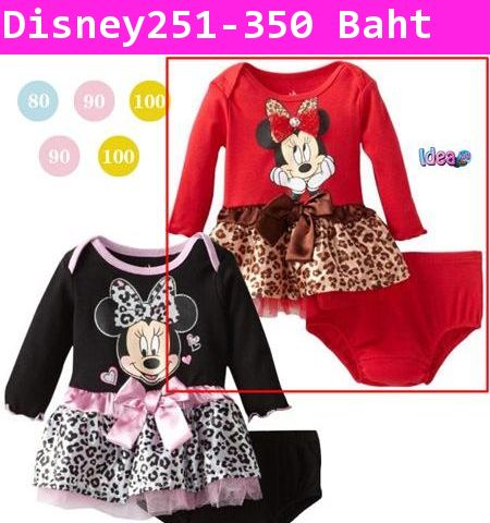 ชุดเดรสพร้อมชั้นใน Minnie Sexy สีแดง