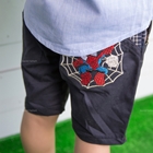 กางเกงขาสั้น-Super-Spider-Kids-สีกรม(ไต้หวัน)