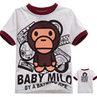 เสื้อยืดลิงน้อย-Baby-Milo-และกิจกรรมของเขาสีเทา