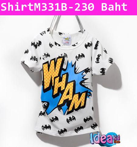 เสื้อยืด Batman WHAM สีขาว