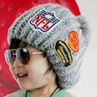 หมวกไหมพรมหัวจุก-NFL-สีเทาเข้ม