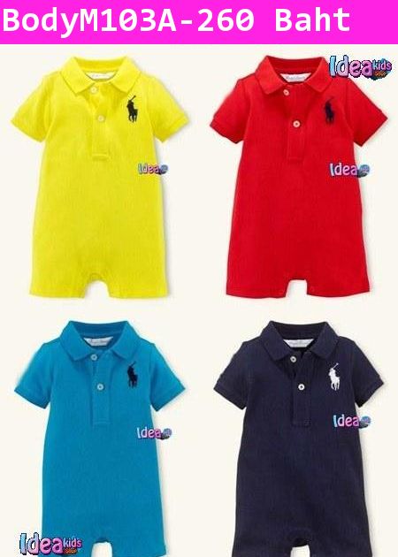 ชุดบอดี้สูท Polo หนูน้อยสีเหลือง